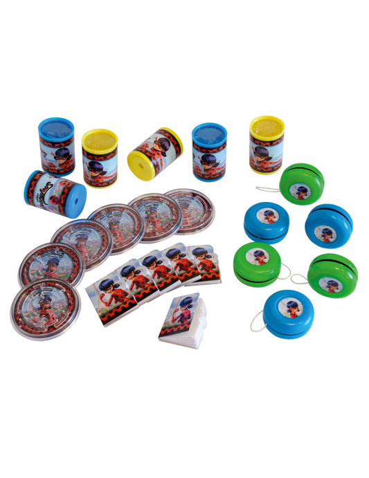 Kit de 24 cadeaux Ladybug pour enfant multicolore