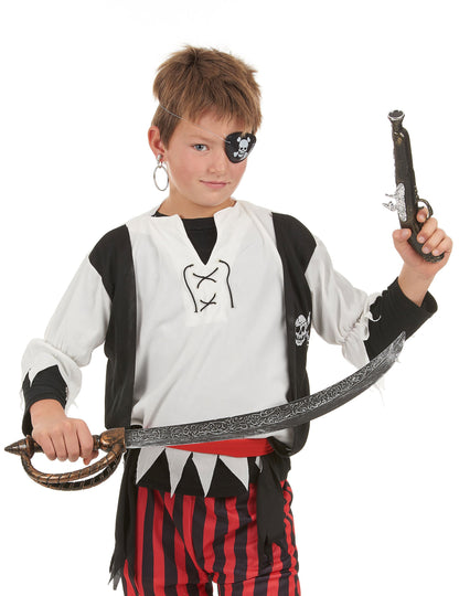 Accessoires portés du kit de pirate en plastique pour enfant et adulte