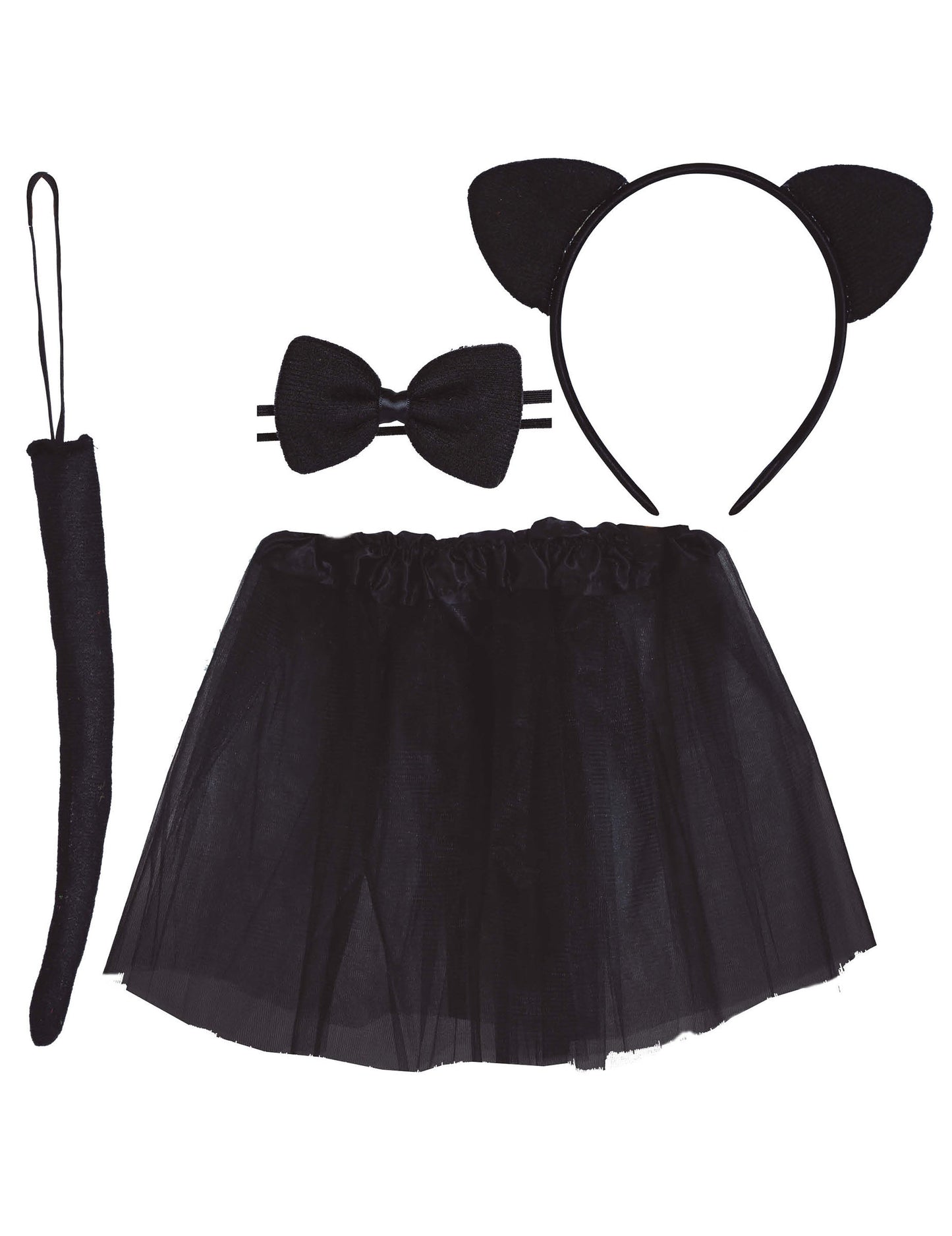 Fekete macska jelmezkészlet gyerekeknek