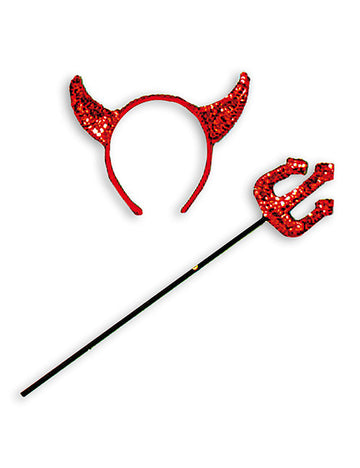 Devable készlet Halloween női flitterekkel