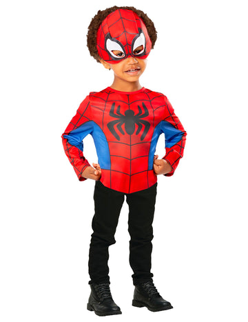 Spidey és rendkívüli barátai gyerek felső és maszkkészlet