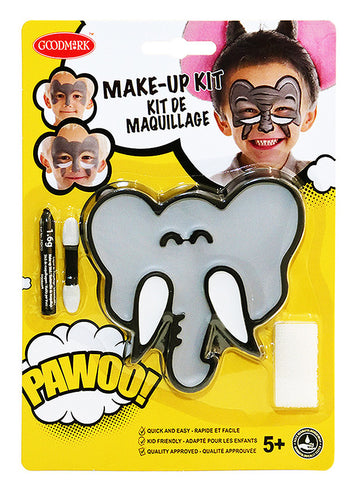 Elefántos arcfestő készlet ecsettel és szivaccsal gyerekeknek 