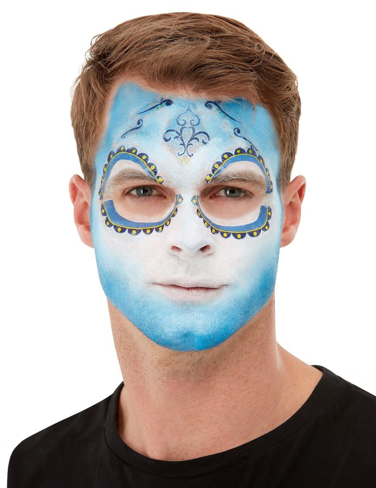 Make -Up Kit és Tatoo Dia de Los Muertos Blue Adult