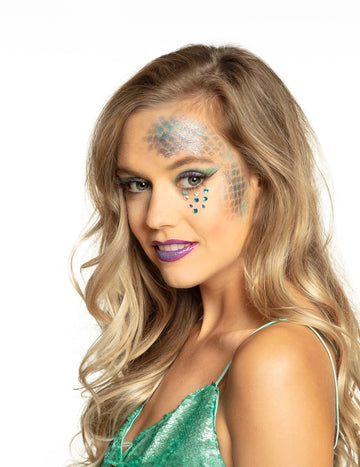 Felnőtt kék sellő sminkkészlet