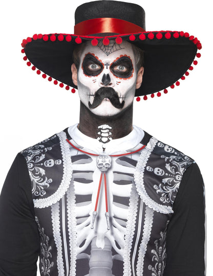 Mexikói csontváz sminkkészlet felnőtt dia de los muertos