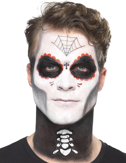 Mexikói csontváz sminkkészlet felnőtt dia de los muertos