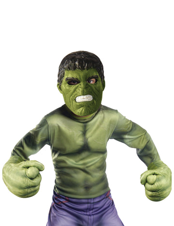 Hulk gyermekmaszk és óriási kesztyű