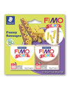 Kit pâte fimo® saucisses frites pour enfant jaune et marron