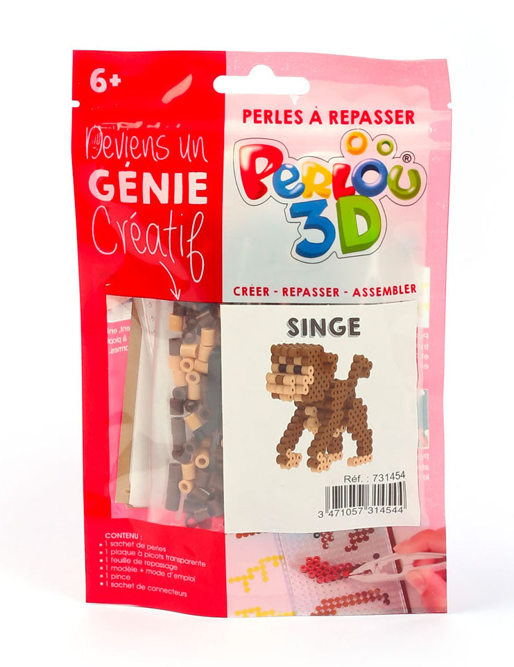 3D majom alakú vasalható gyöngykészlet - Kreatív hobbi