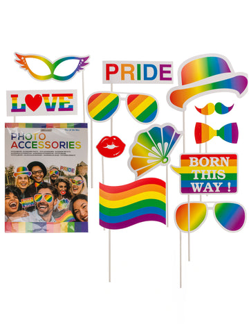 Pride Rainbow fotófülke készlet, 12 darabos