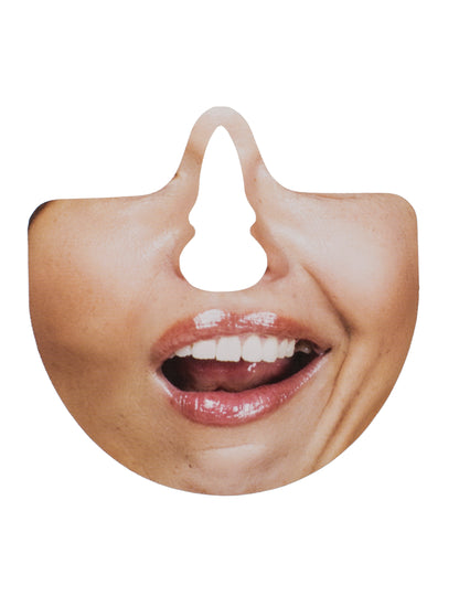 Kit photobooth bouches humoristiques pour adulte bouche de femme souriante