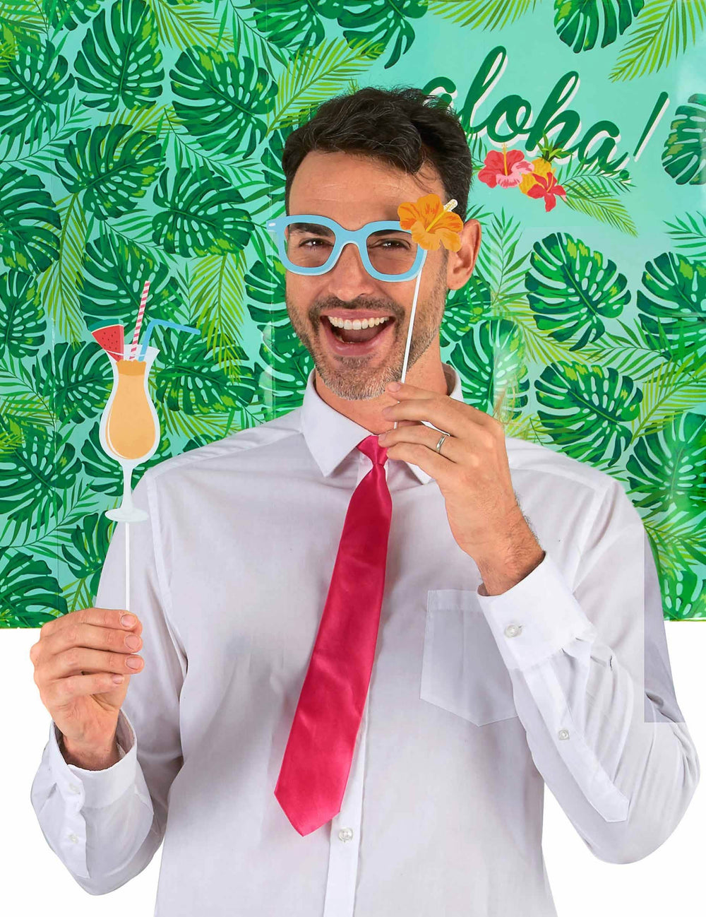 Helyzetkép a hawaii fotófülke-készlet kiegészítőivel