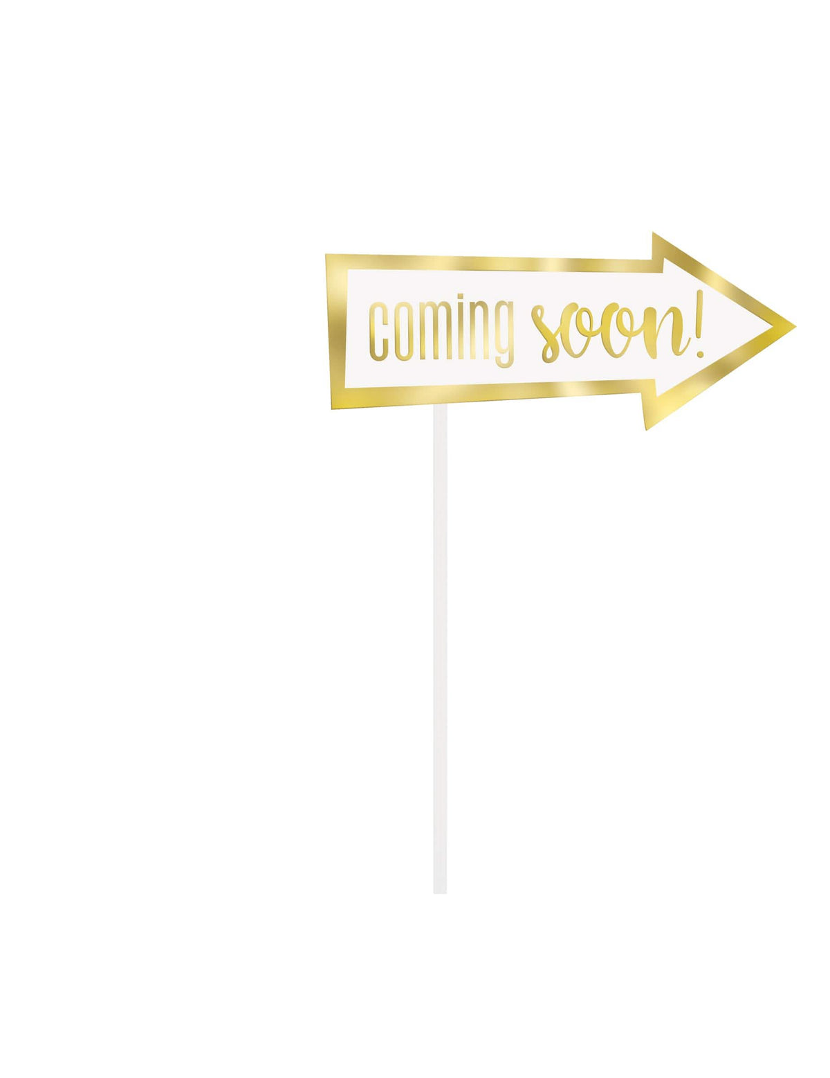 nyíl kiegészítő coming soon arany a hello baby fotófülke készletből