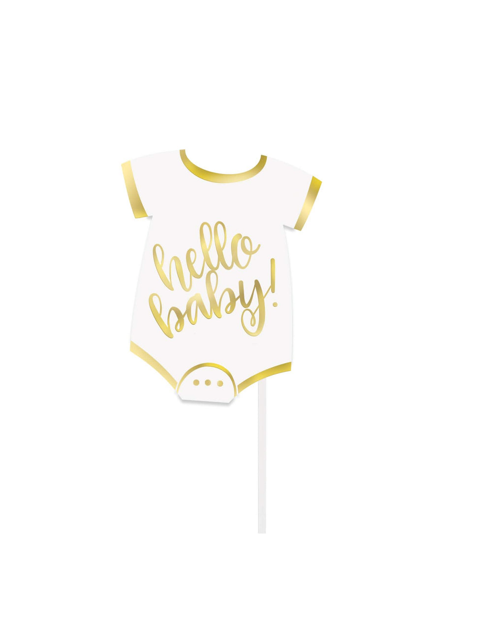 Accessoire body fehér és arany a hello baby fotófülke szettből