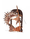 Kit photobooth indian forest pour anniversaire 6 accessoires marron et cuivré