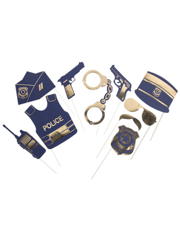 Navy és arany Photobooth Kit 10 szobák