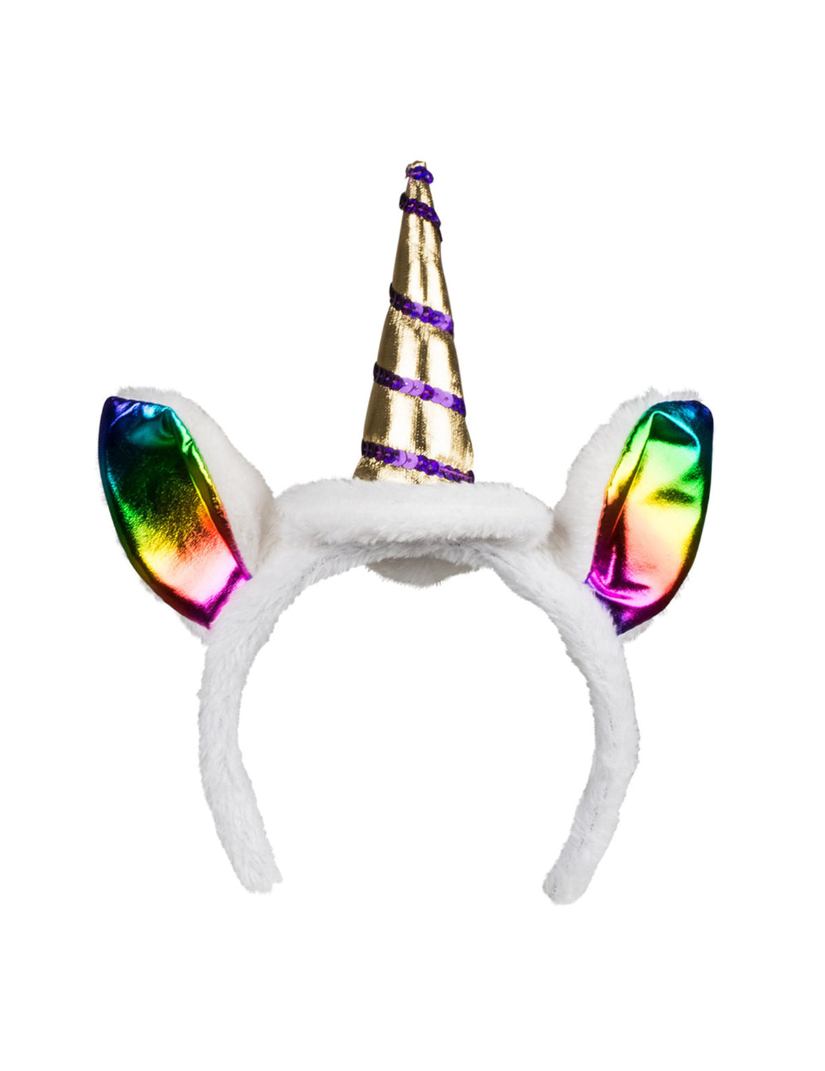 Gros plan sur le serre-tête du kit serre-tête et queue de licorne pour adulte