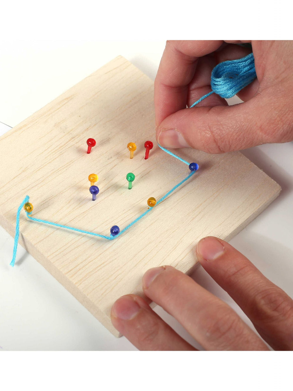 Kit string art thème mer pour junior avec fil bleu