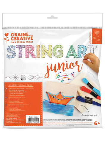 Tengeri témájú és fonalból készült gyermek fonalrajz készlet