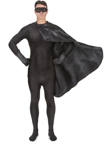 Fekete szuperhős készlet felnőtteknek 