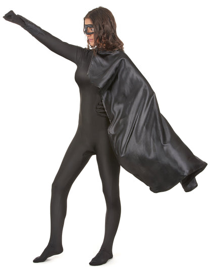 Fekete szuperhős készlet felnőtteknek 