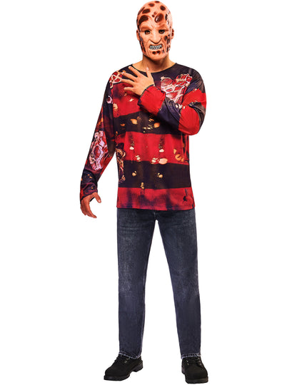 Felnőtt Freddy Kruegger™ felső és maszk készlet