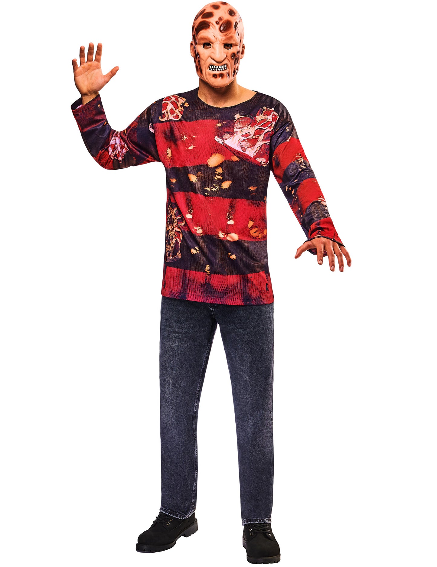 Felnőtt Freddy Kruegger™ felső és maszk készlet