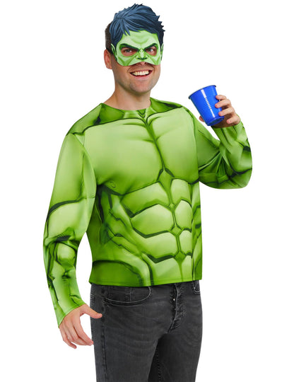 Felnőtt Hulk™ felső és maszk készlet