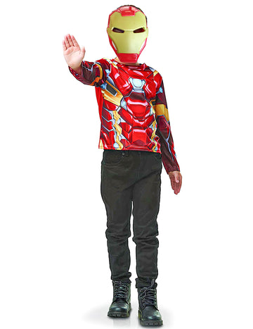 Gyermek Vasember™ felső és maszk készlet