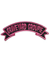 Patch Gothic Graveyard Groupie rose et noir
