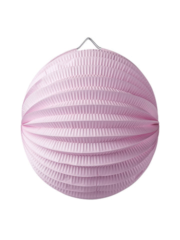 20 cm-es rózsaszín vastag papírból készült lampion gömb cm 