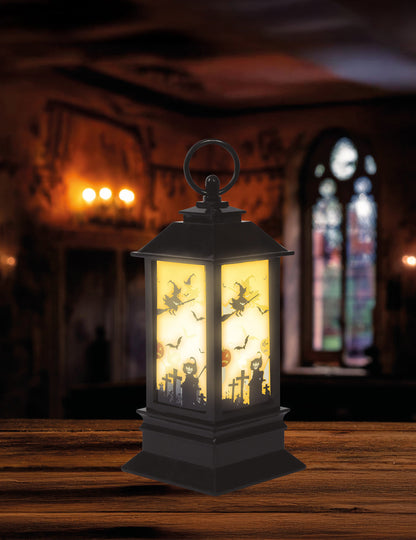 Mise en scène de la lanterne lumineuse Halloween