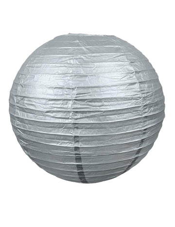 Ezüst japán lámpás 35 cm