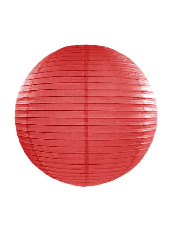 kerek piros japán papír lámpás