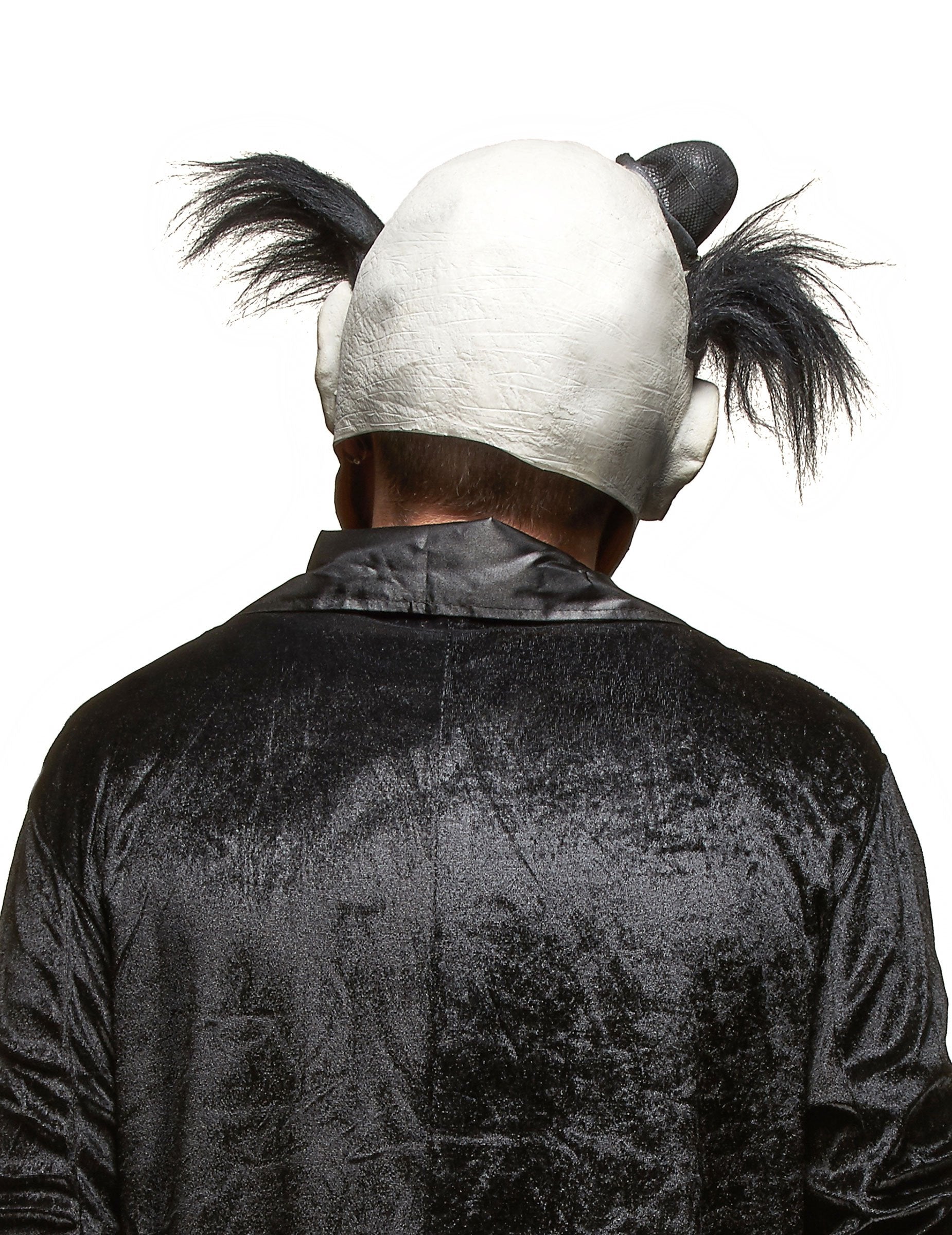 Vue de dos du masque en latex de clown sanglant