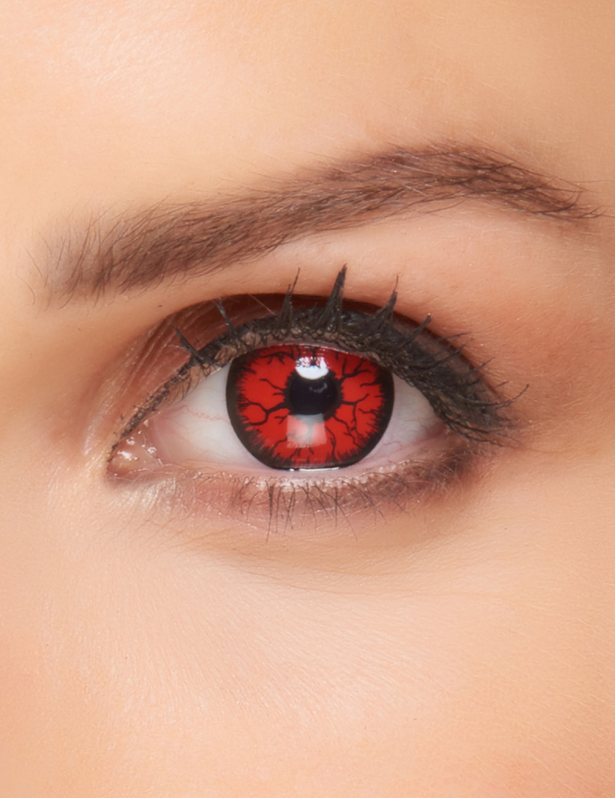 Lentilles fantaisie monstre pour adulte rouge