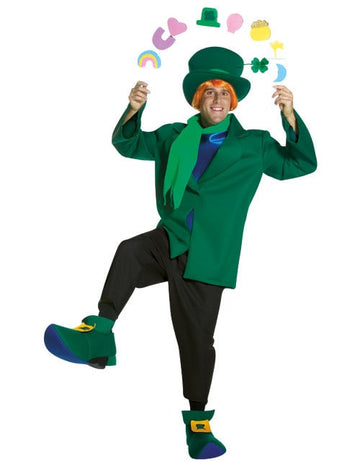 Leprechaun jelmez zöld-fekete 