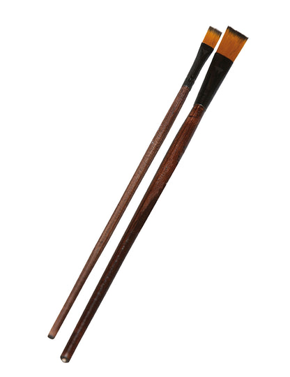 Vue détaillée du lot de 2 pinceaux à maquillage pour adulte