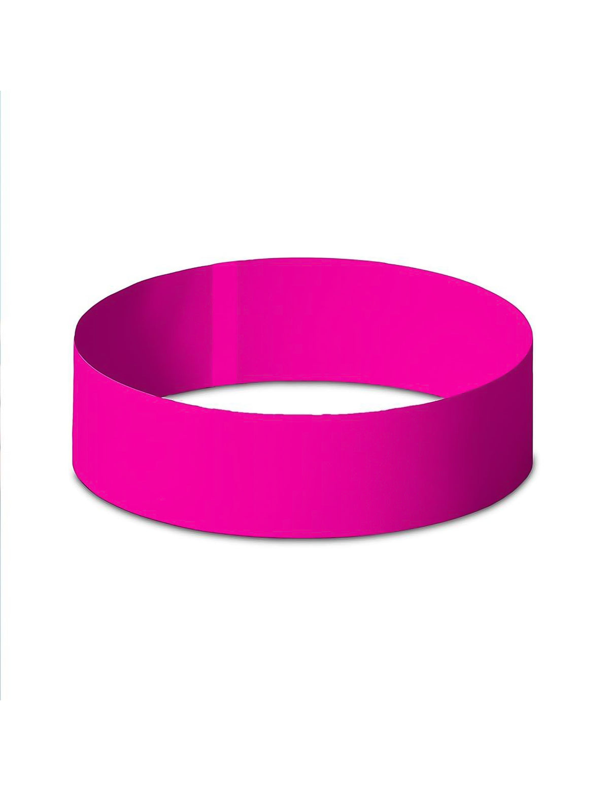 Vue rapprochée d'un bracelet du lot de 50 bracelets évènementiels roses
