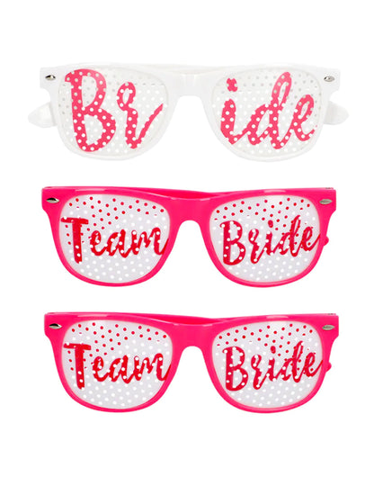 3 darabos Team Bride és Bride to be szemüveg szett felnőtteknek