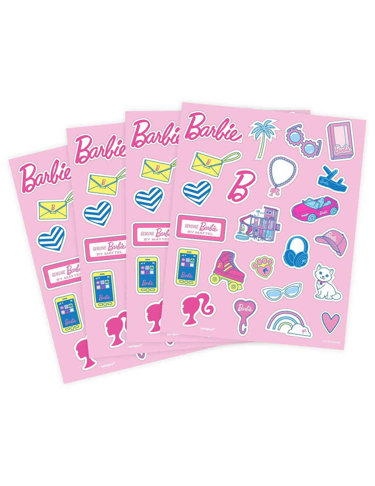 4 ív Barbie™ matrica készlet