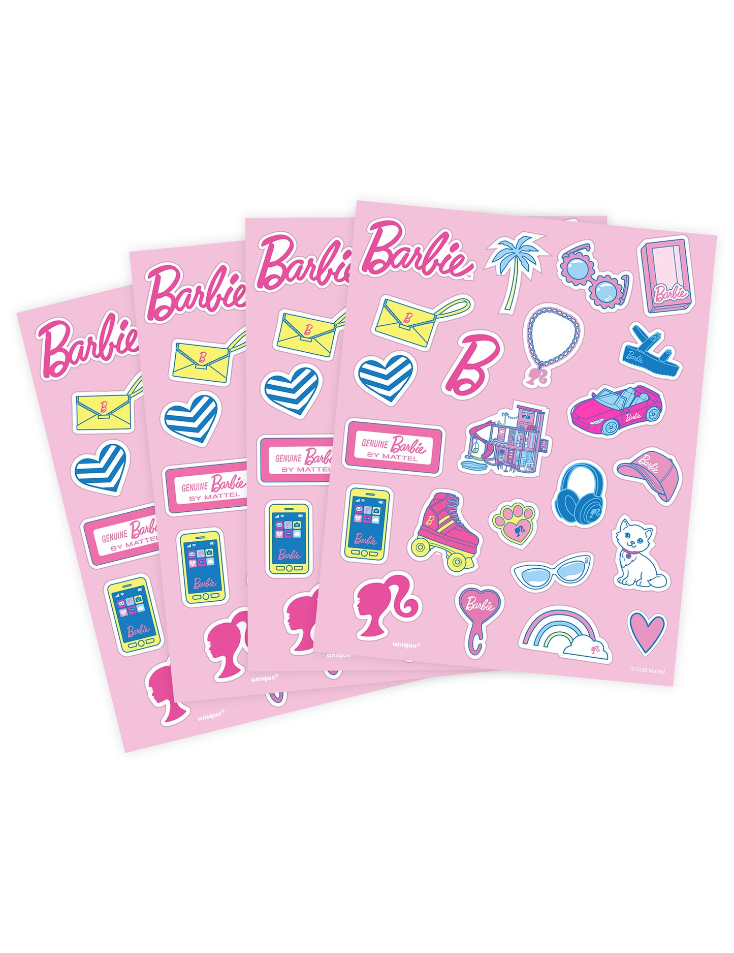 4 ív Barbie™ matrica készlet