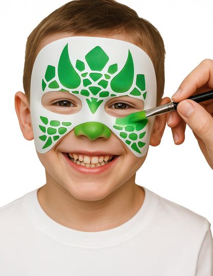 4 db-os állatos arcfestő sablonkészlet gyerekeknek