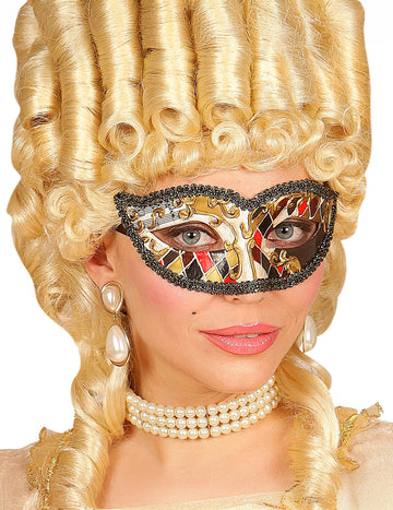 Felnőtt velencei arlekin álarc 