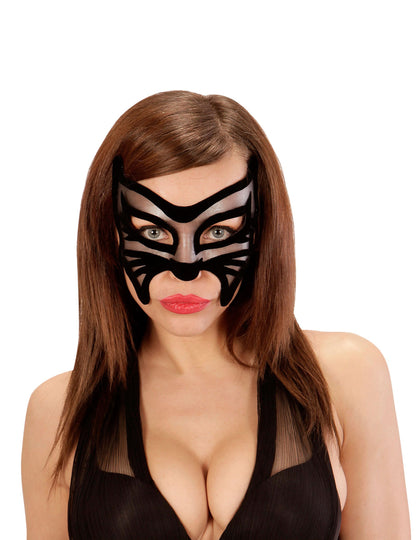 Loup chat noir sexy pour femme noir