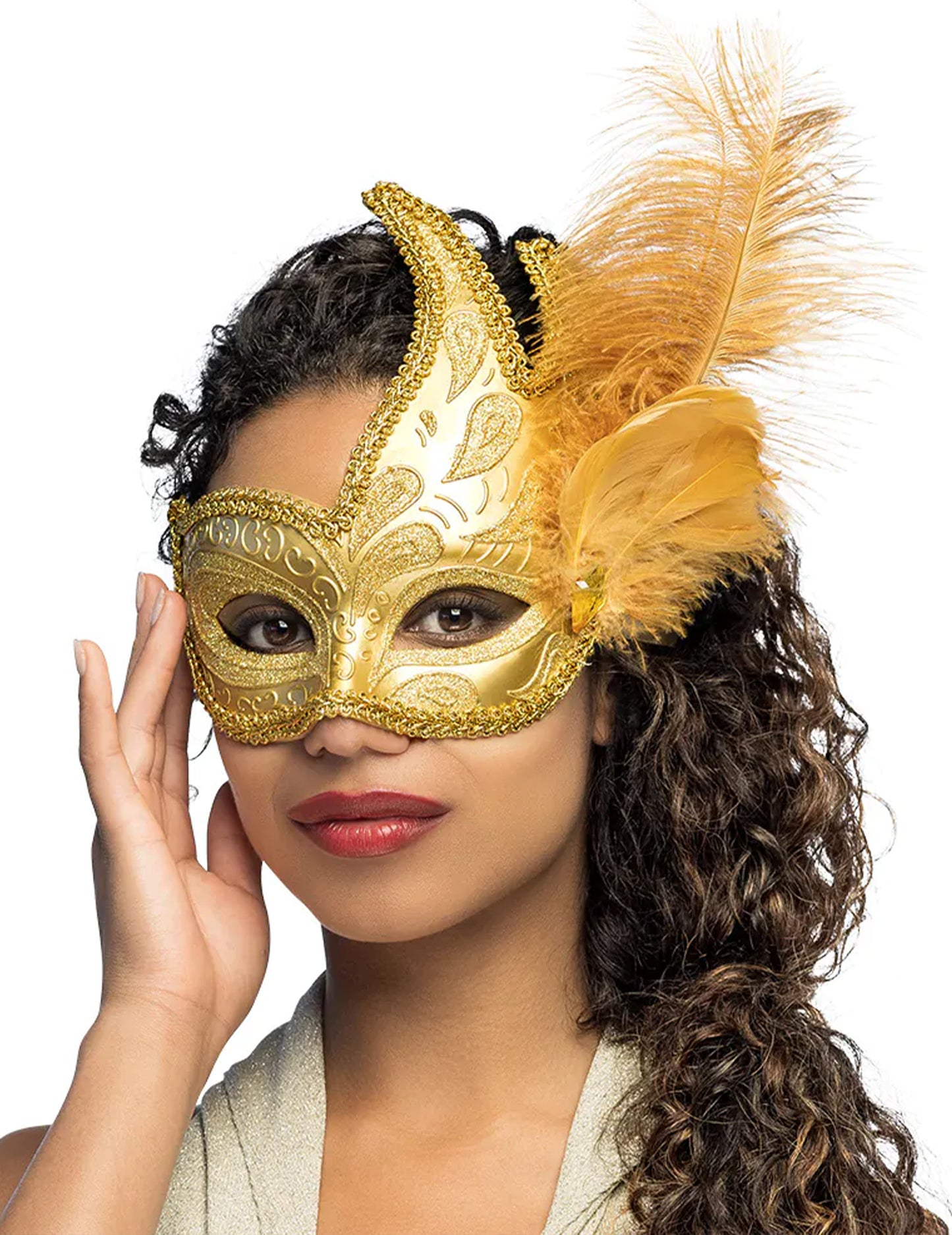 Arany tollas felnőtt álarc 