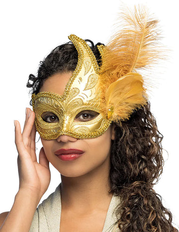 Arany tollas felnőtt álarc 