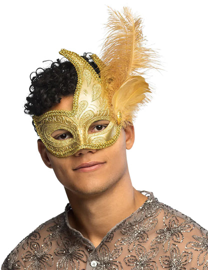Arany tollas felnőtt álarc 