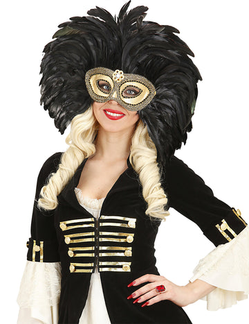 Loup doré à plumes noires adulte