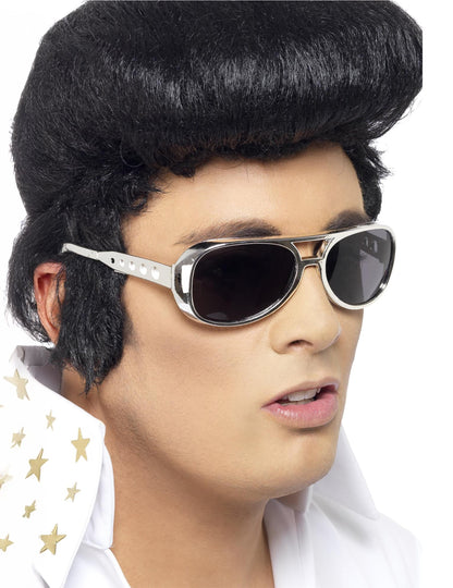Felnőtt ezüst Elvis szemüveg